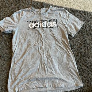 Adidas script logo tshirt.
